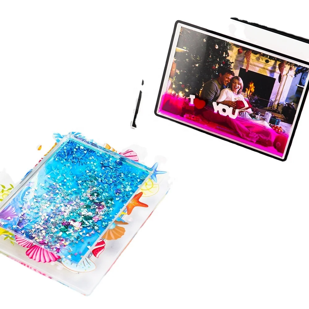 Фото Снежная фоторамка жидкая пользовательская одежда и подарки