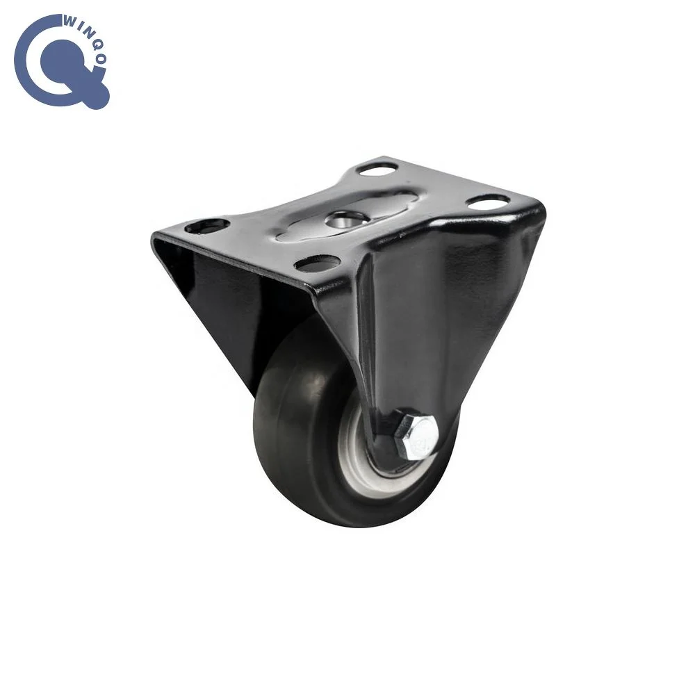 Factory Price 1.5 inch 40 mm Small Caster Wheels with Plate Screw Fixed PVC Rueda Trolly Wheel