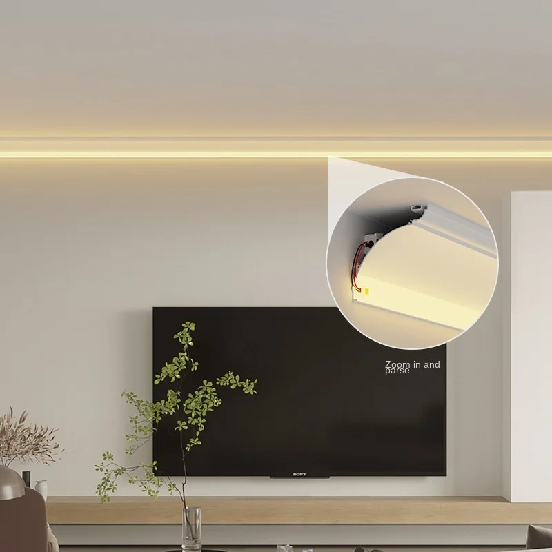 LED Aluminum Profile Kit for LED Strip Light Installation Ceiling wall washing lamp