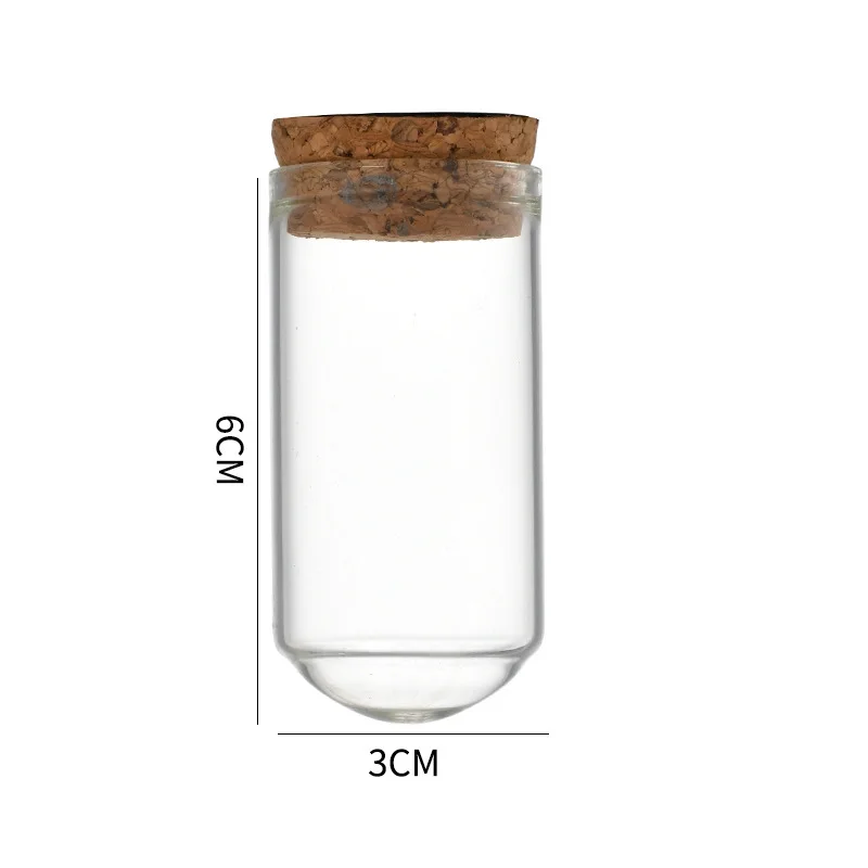Food grade clear borosilicate glass tubing round bottle glass tube with cork
