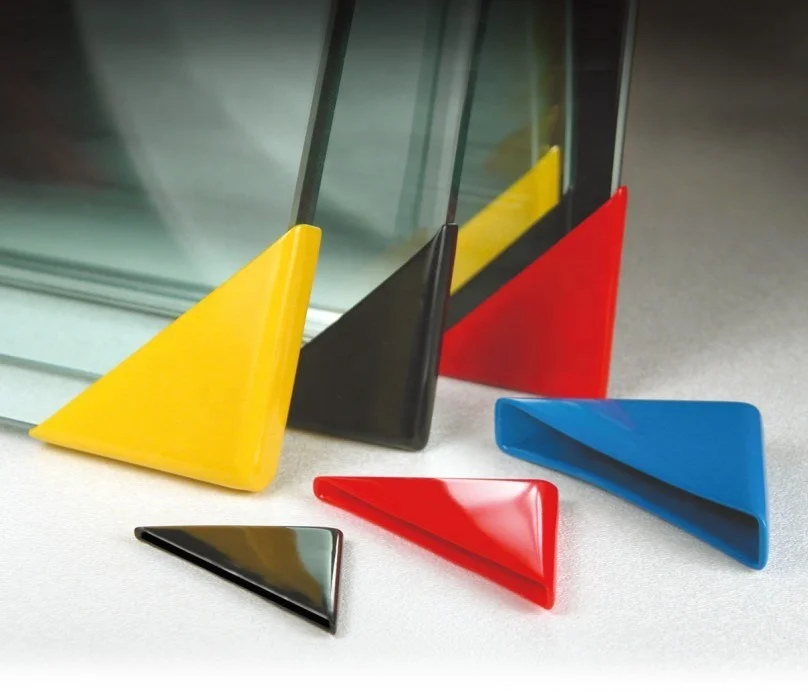 Plastic angle cap black plastic triangle rubber glass edges and corners protectors