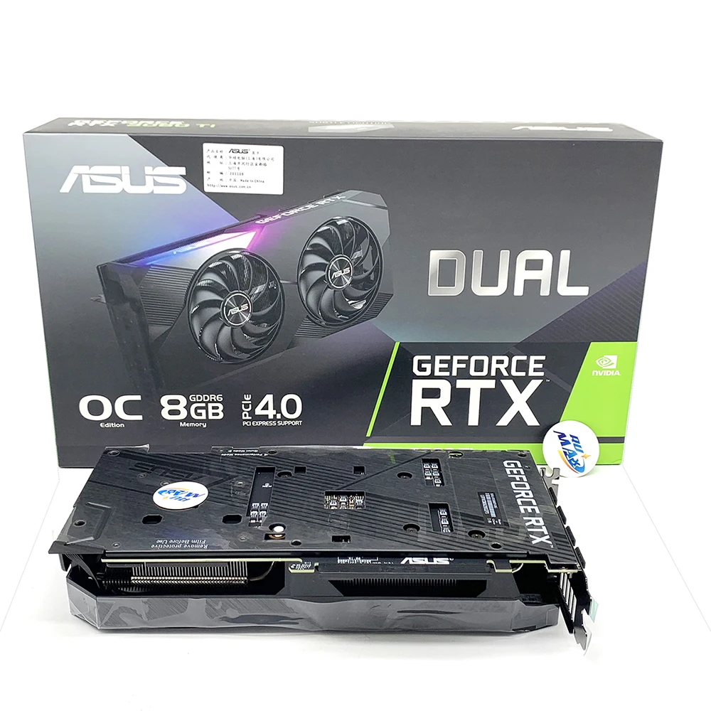 Rumax Gaming Video Card GPU AUSU DUAL RTX 3060TI OC 8GB Graphics Card 3060 ti