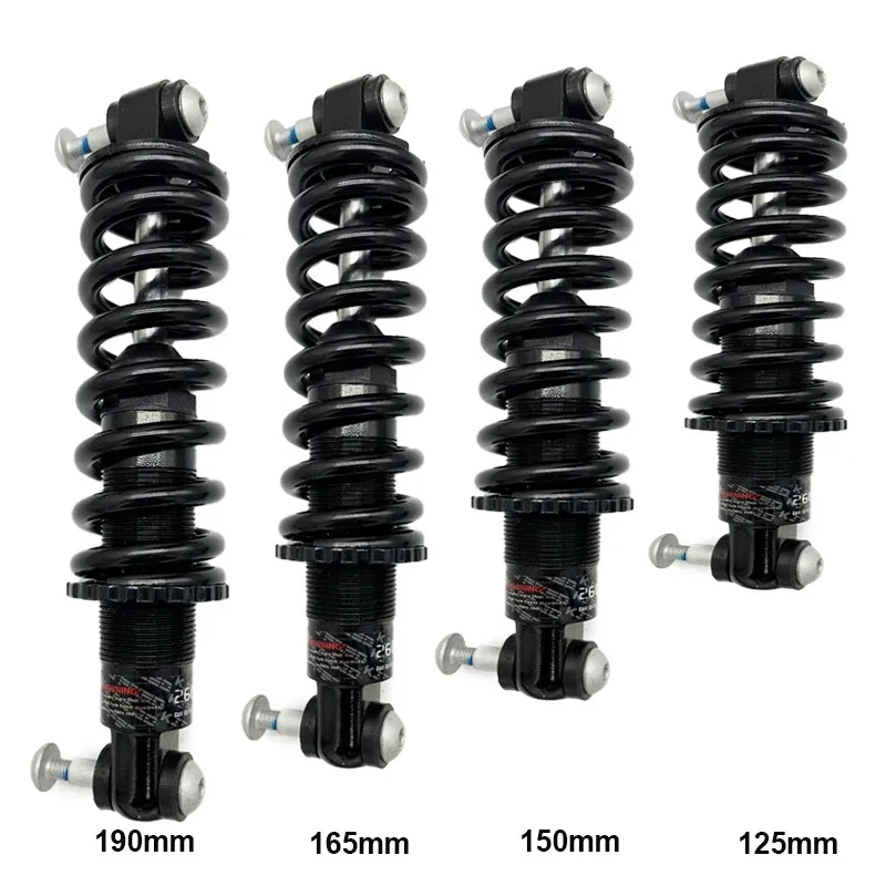 TAOZIK T-RS01 125 150 190 MM eBike Carbon Steel Scooter Electricity Springs Rear Suspension Shock Absorb