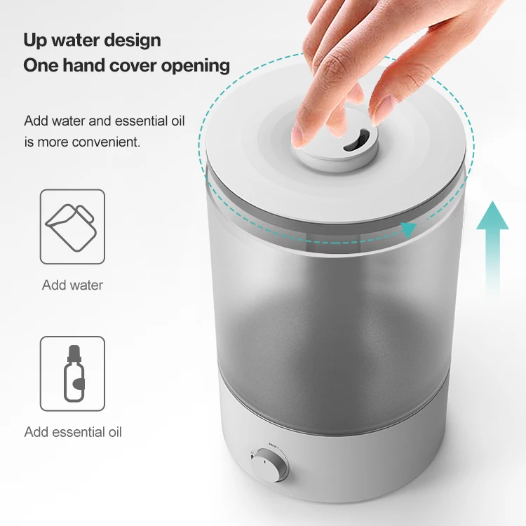 2.5L Ultrasonic Cool Mist Humidifier Easy to Clean for Home Office,26dB Quiet Humidifier aut shut-off