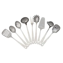 Household Utensils Cooking Set Inox Stainless Steel Kitchen Utensils With Turner, Spaghetti Server