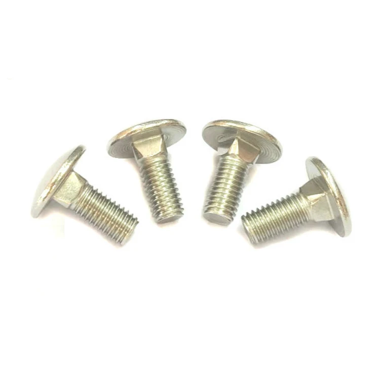 A2 A4 stainless steel 304 316 DIN 603 carriage bolts with ISO certification
