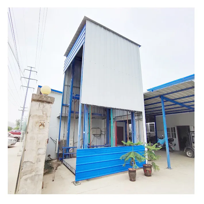 Высокое качество гидравлический грузовой лифт платформа с полной клеткой