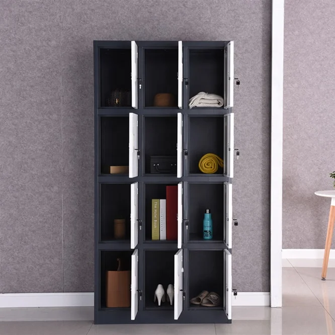 Черный металлический Школьный шкафчик в американском стиле для больших нагрузок