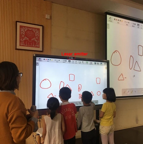 High Precision Portable Interactive Whiteboard for Projector, Mutil Touch Projection Screen for Education, Teaching Tools