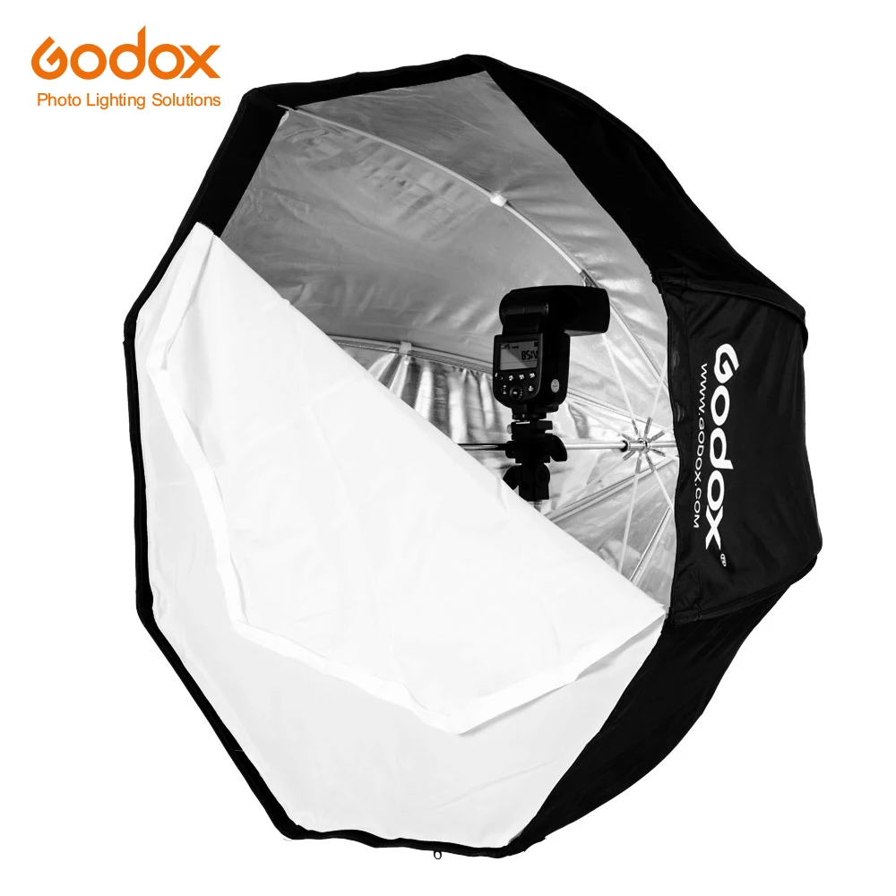 Портативный Студийный Зонт Godox 120 см 47 дюймов восьмиугольный зонт Отражатель софтбокс для вспышки