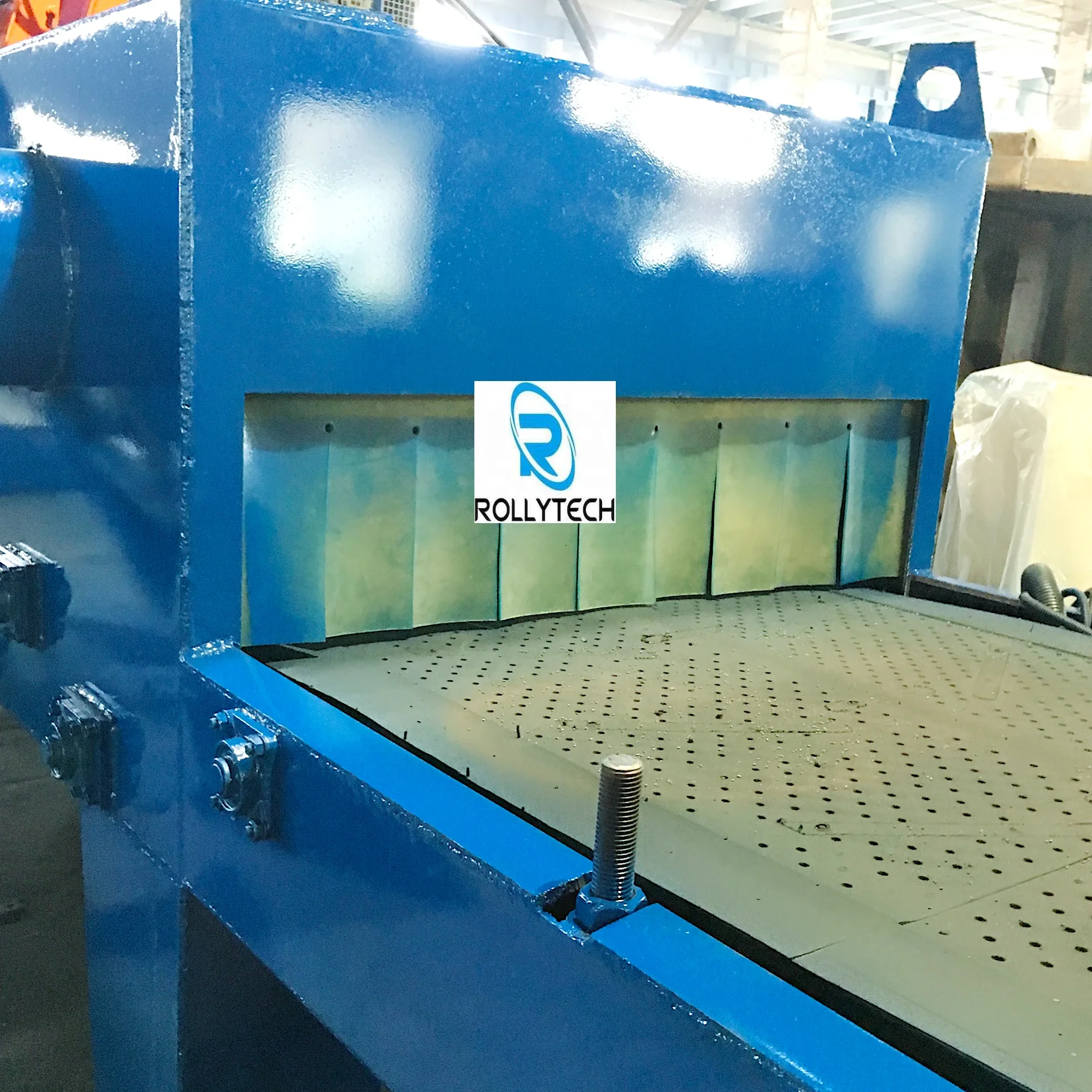 Automatic brick paving shot blast polishing machine