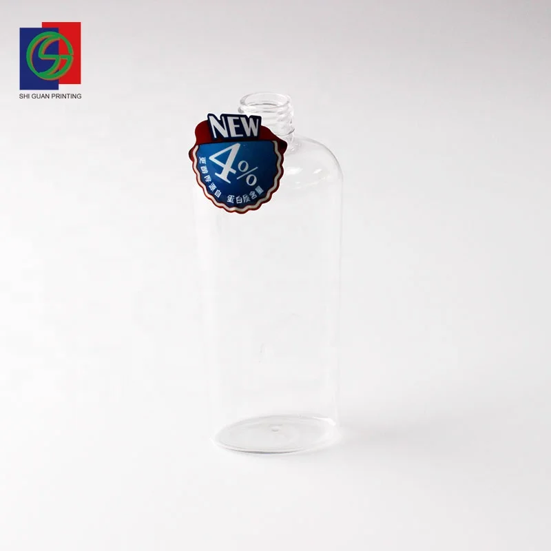 SHIGUAN custom printing waterproof half glue silver adhesive label stickers