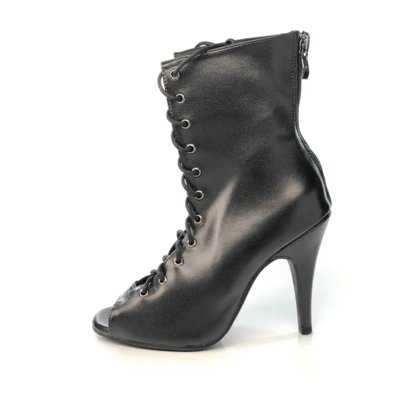 2021 New Dance Boots Black Leather Customizable Brand Latin Salsa Dance Shoes Wholesale Price Women Party Dancing Shoes