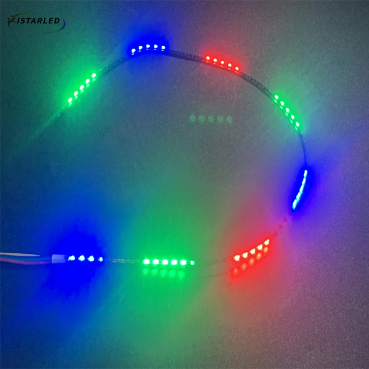 so tiny 3mm addressable programmable individually apa102 2020 150led rgb pixel flexible smart led strip