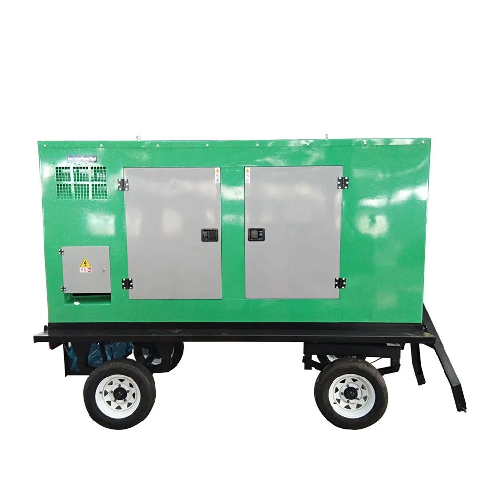 portable  Silent diesel generator  mobile trailer generators 30kw  40kw