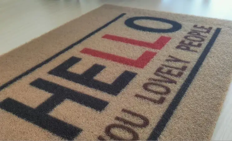 High quality colorful Dust control  Non-slip PVC Backing Artificial COCO MAT