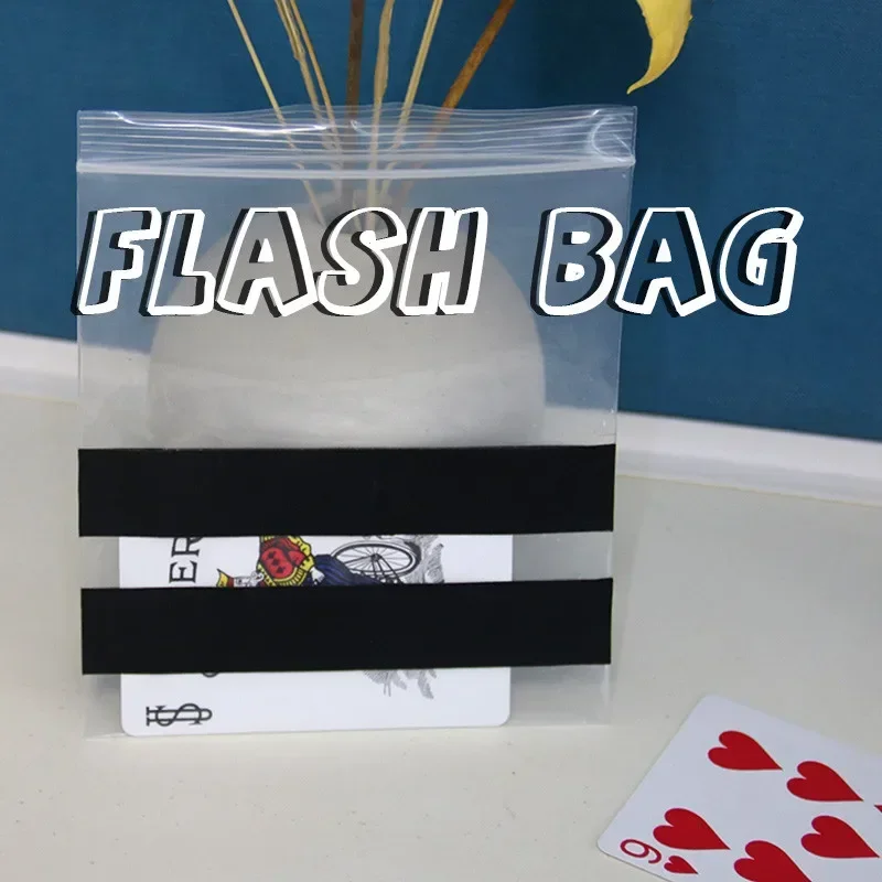 Flash Bag Magic Tricks Visual Card Change Bill Swapped Appear Vanish Magia Magician Close up Illusions Gimmicks Mentalism Props