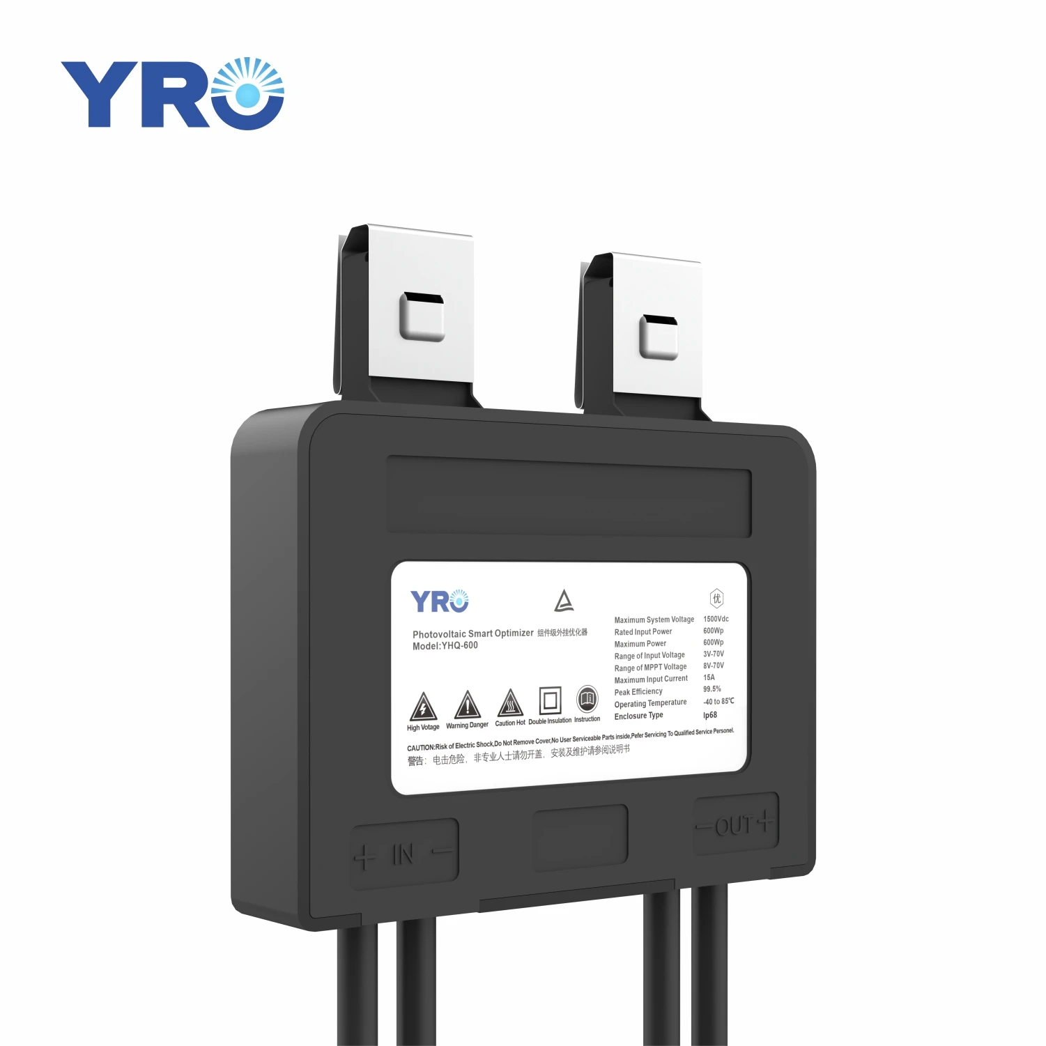 YRO Solar Power Optimizer Manufacturers DC Power Optimizer MPPT Module Level Standard Solar System 450w 600w