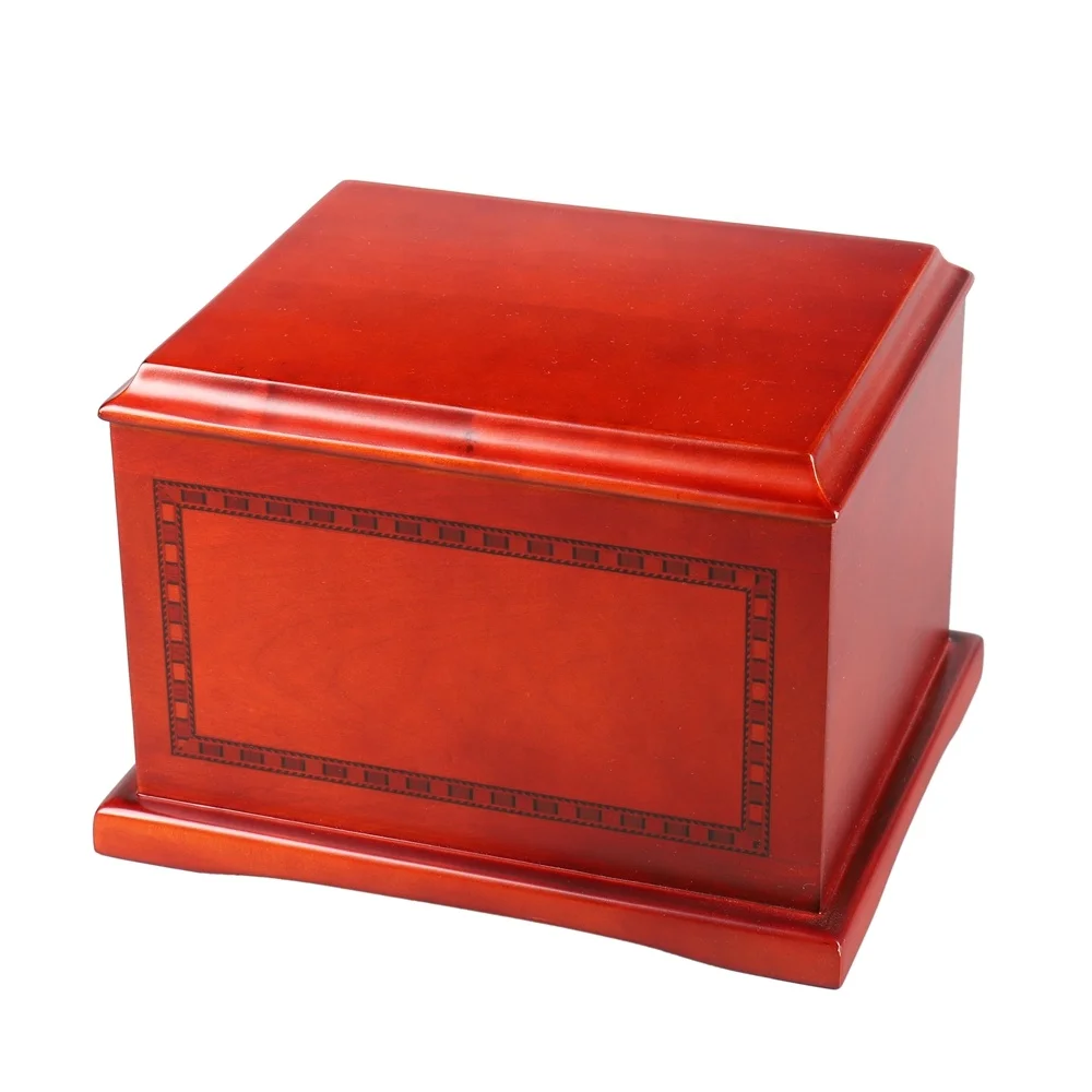 Novelty Designed caskets and coffins funeral supplies wholesale decorative cremation urns box
