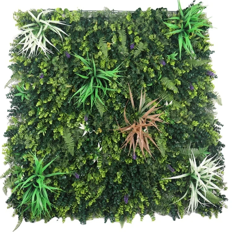 Artificial Boxwood Hedge Grass Wall Faux Simulation Tropical Vertical Green Plant Wall For Home Garden Decoration