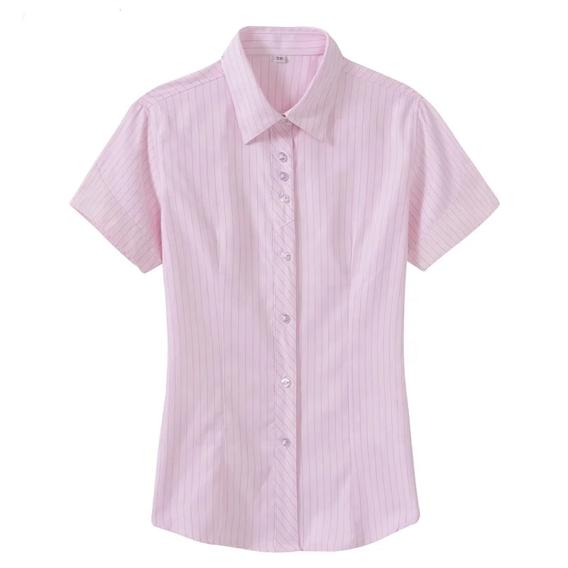 
Cotton Long Sleeve Classic Women Formal Dress Blouse Shirt 