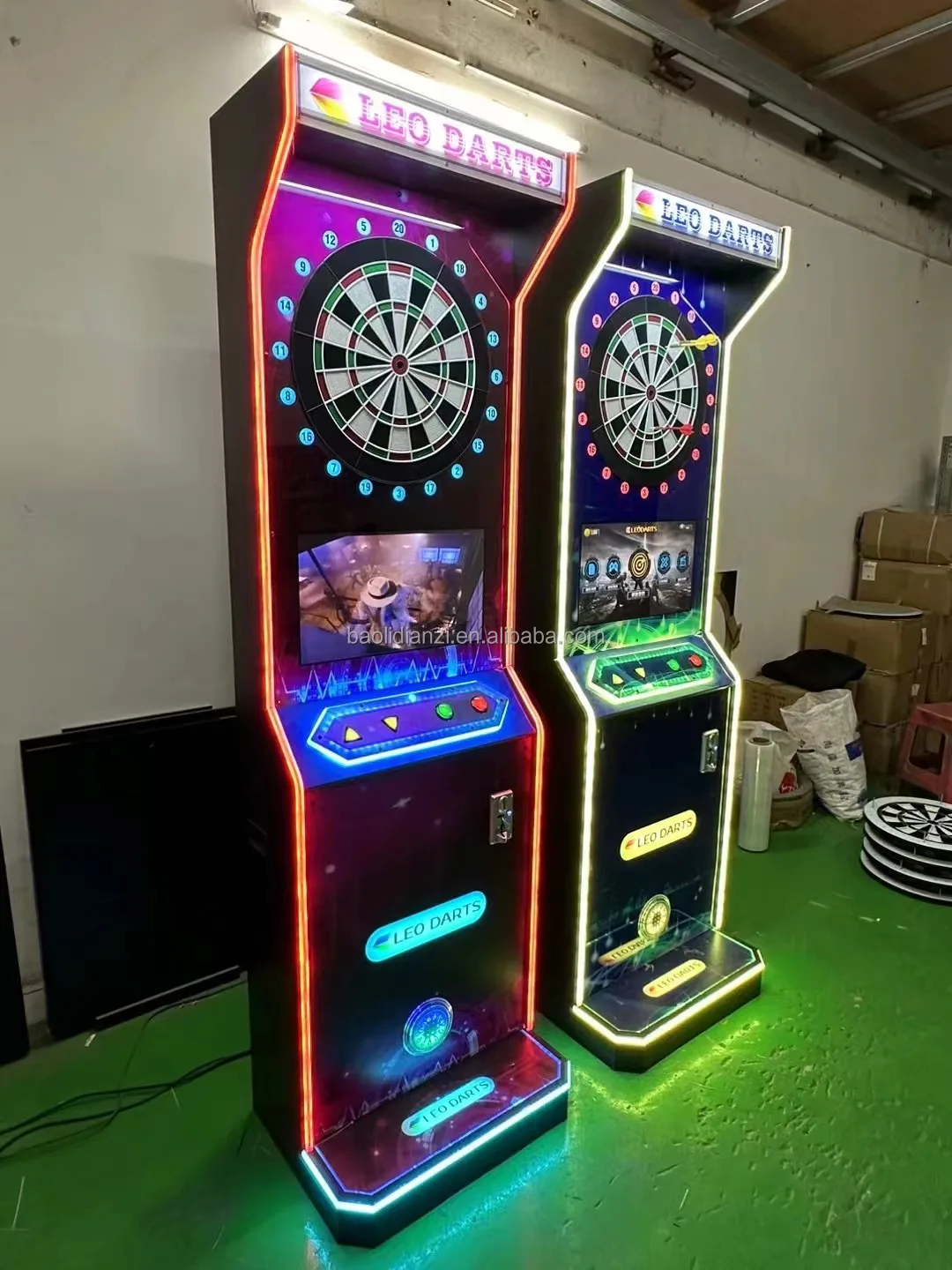 Leisure Entertainment Single Screen Dart Game Machine Electronic Coin Operated Dart Arcade Machine