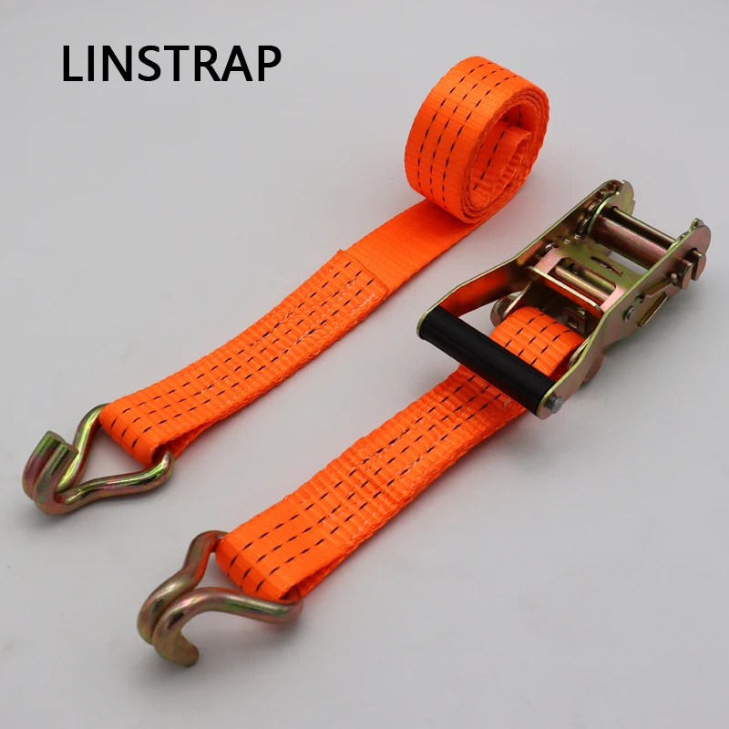 Straps Ratchet Fastening 50 Mm/ 10M Cargo Lashing Belt For Trailer