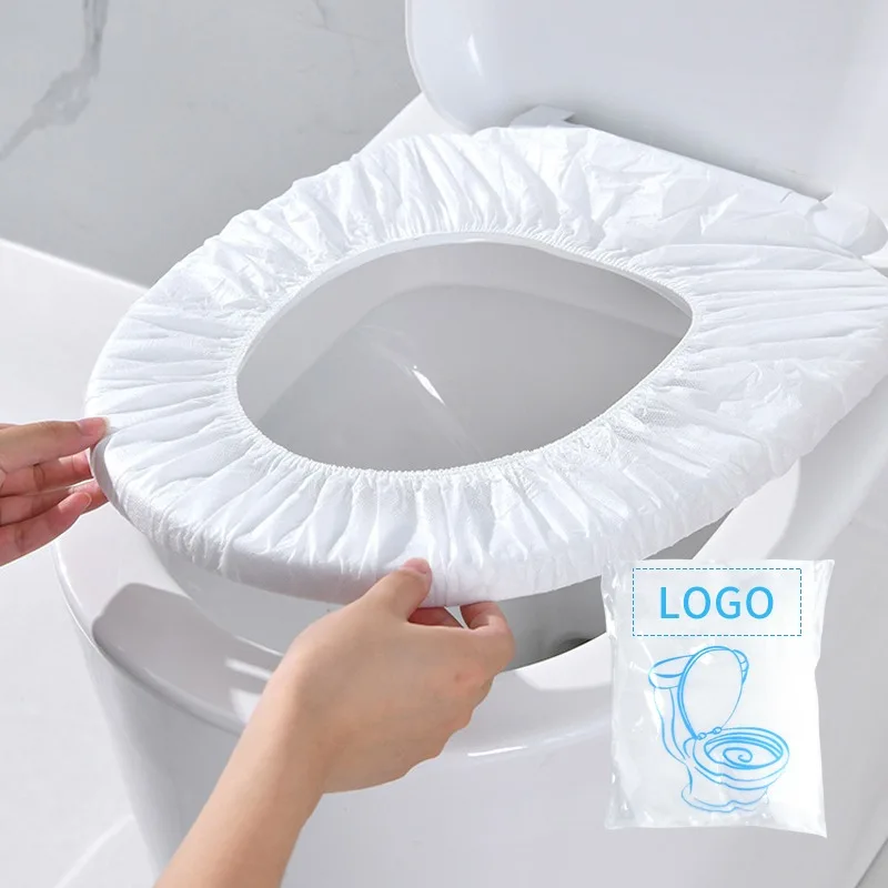 Newest Disposable toilet seat comfortable soft non-slip environmentally friendly elastic non-woven toilet seat cover disposable