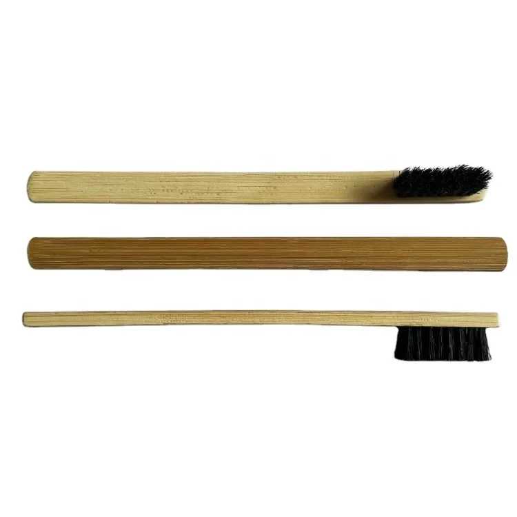 Luxury Long Handle Leather Shoe Oil Cream Dipping Dauber Cleaning Brush Bamboo Wood