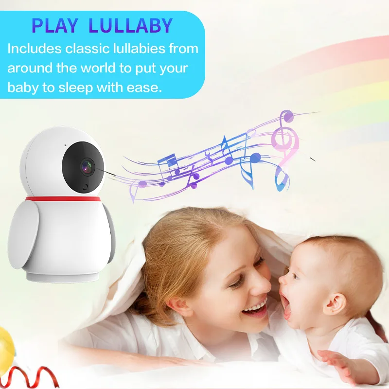 Baby Monitor Wifi Little penguin Monitor Remote Pan Tilt Night Vision Talk