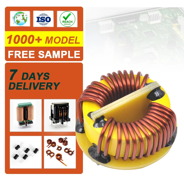 Anti-interference high power High pressure epoxy base iron powder core high powder inductor toroidal  inductor