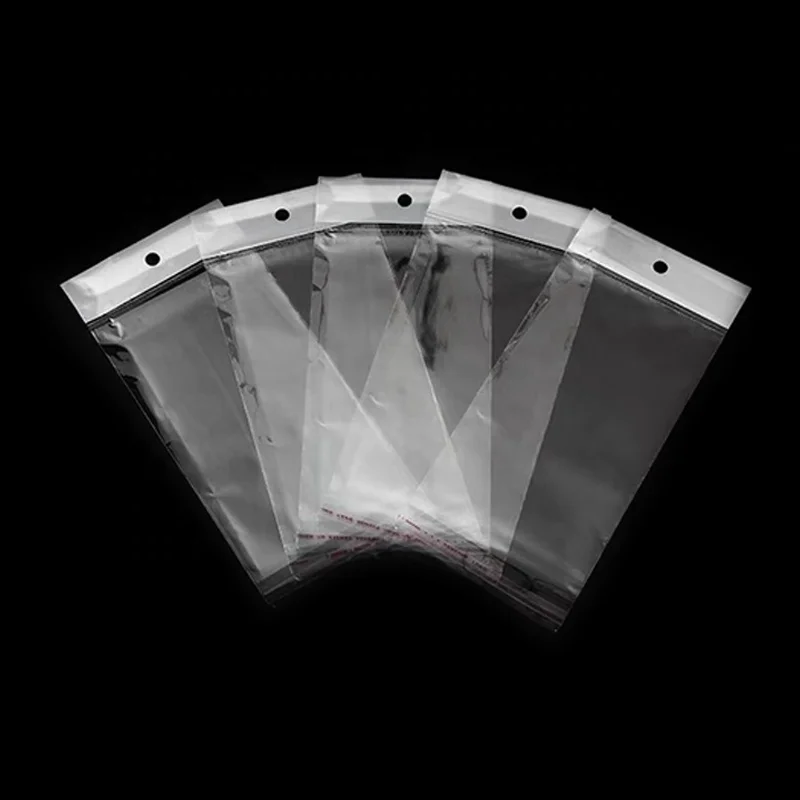 Plastic Head Card Header Bag Small Jewelry Packaging Card Head Bag Transparent Package Apparel Stand up Pouch Heat Seal Accept