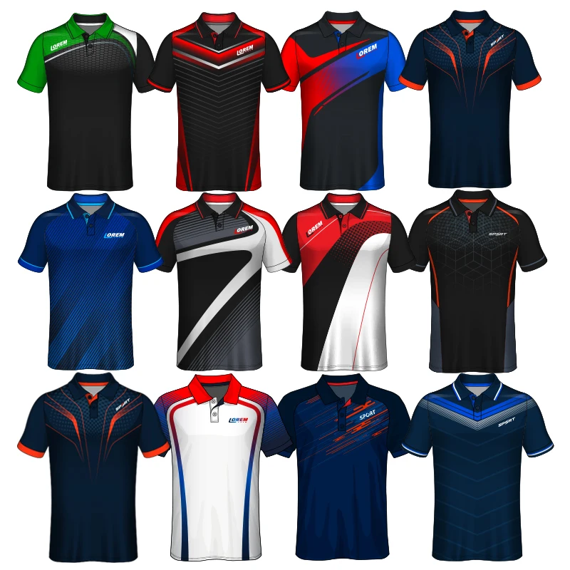 wholesale high quality fully custom sublimation Full Print Polo T-shirt adult children kids boys tshirt polo shirts