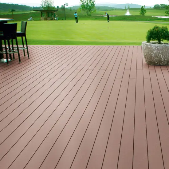 Free maintenance seond generation composite wpc decking wood plastic composite  for outdoor terrace patio