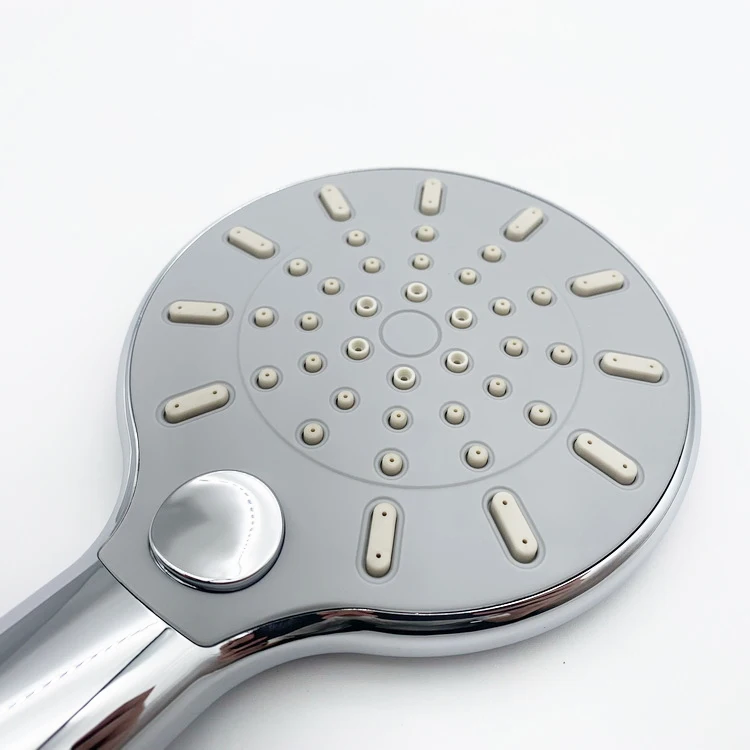 Wholesale New Style Bathroom Button Switch Hand Shower 3 Function Massage Shower Head