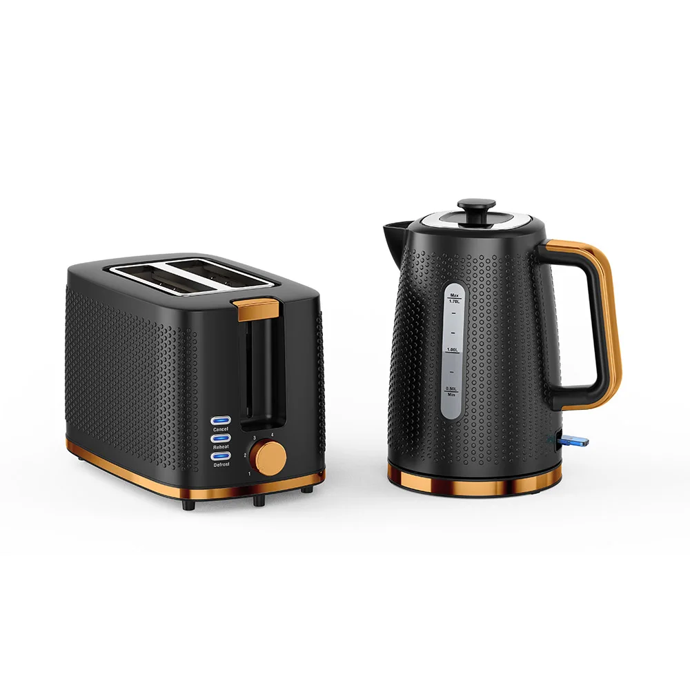 Kitchen Appliance Plastic Electric Kettle Toaster Sets