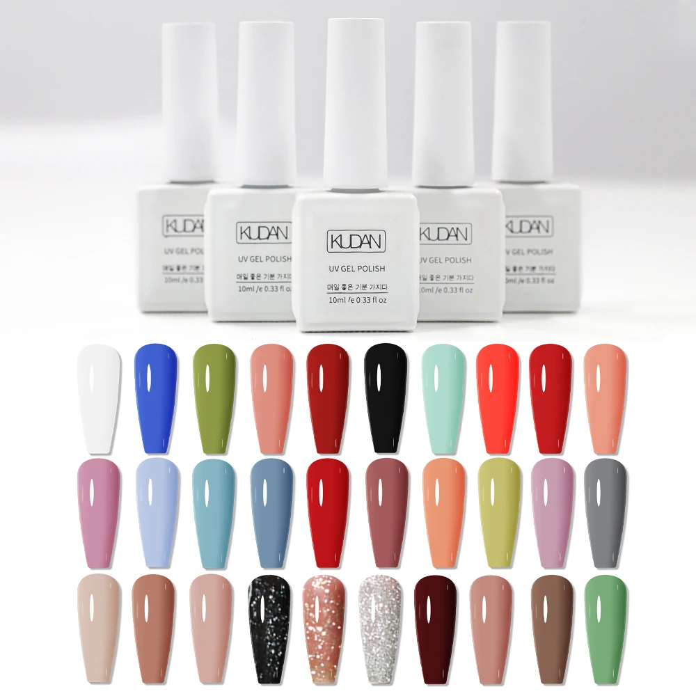 Kudan Wholesale Custom Logo Odorless Resin Very Good Non Toxic Nail Gel Polish For Nail Salon