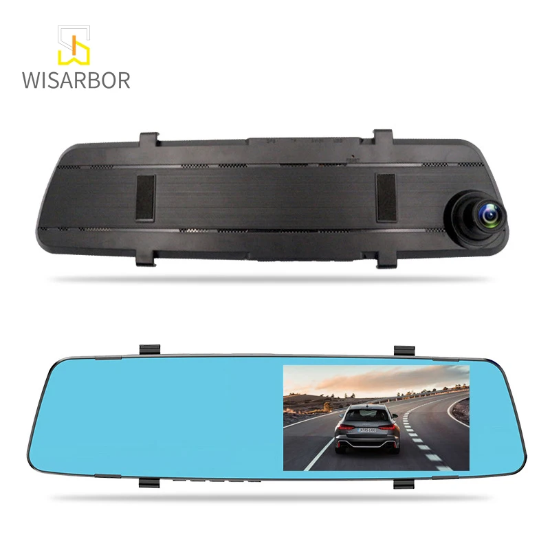Wisarbor Dashboard Rearview Mirror Car DVR IR Night Vision 1080P Car Black Box Driver Car Camera
