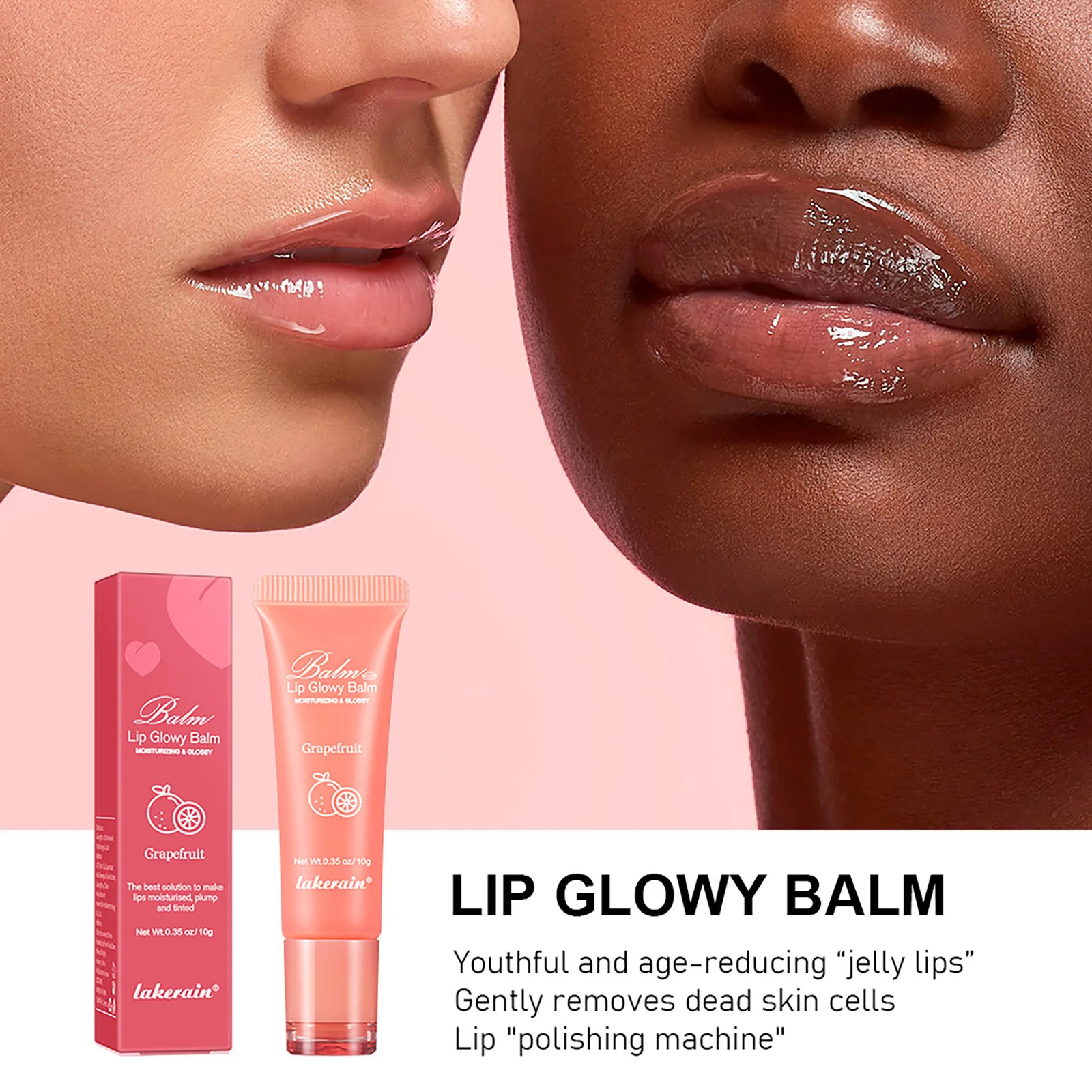 New Arrival Lakerain Glossy Lip Balm Hydrating Lip Lines Reduce With Fruity Smell High Quality Lip Balm