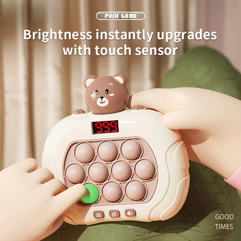 13 Button 999+ Level Quick Push Toys Kids Handheld Whack-a-mole Game Stress Relief Toys Intelligence Game Fidget Puzzle Toy