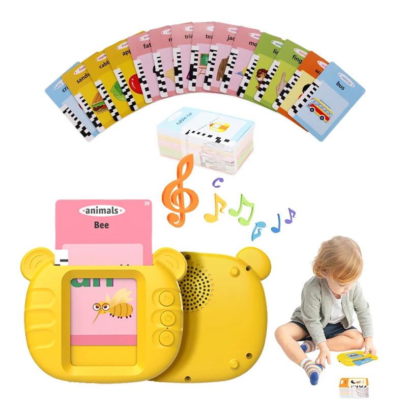 2023 Hot Selling Mini LCD Learning Toys for Kids Battery Operated Spelling Toy Musical Style for Capsule Toys Collection in 2024
