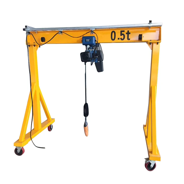 1 2 3 5 ton portable mobile aluminium portable mini gantry crane