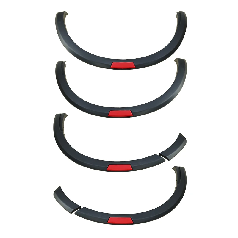 Car Fender Flares Arch Wheel Eyebrow Protector Mudguard Sticker for Nissan Navara NP300 2016 with reflector