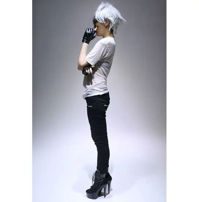 
whole sale rate customized Punk Rocker Biker Armor Insert Cigarette Skinny Ankle Stretch Denim in high quality 