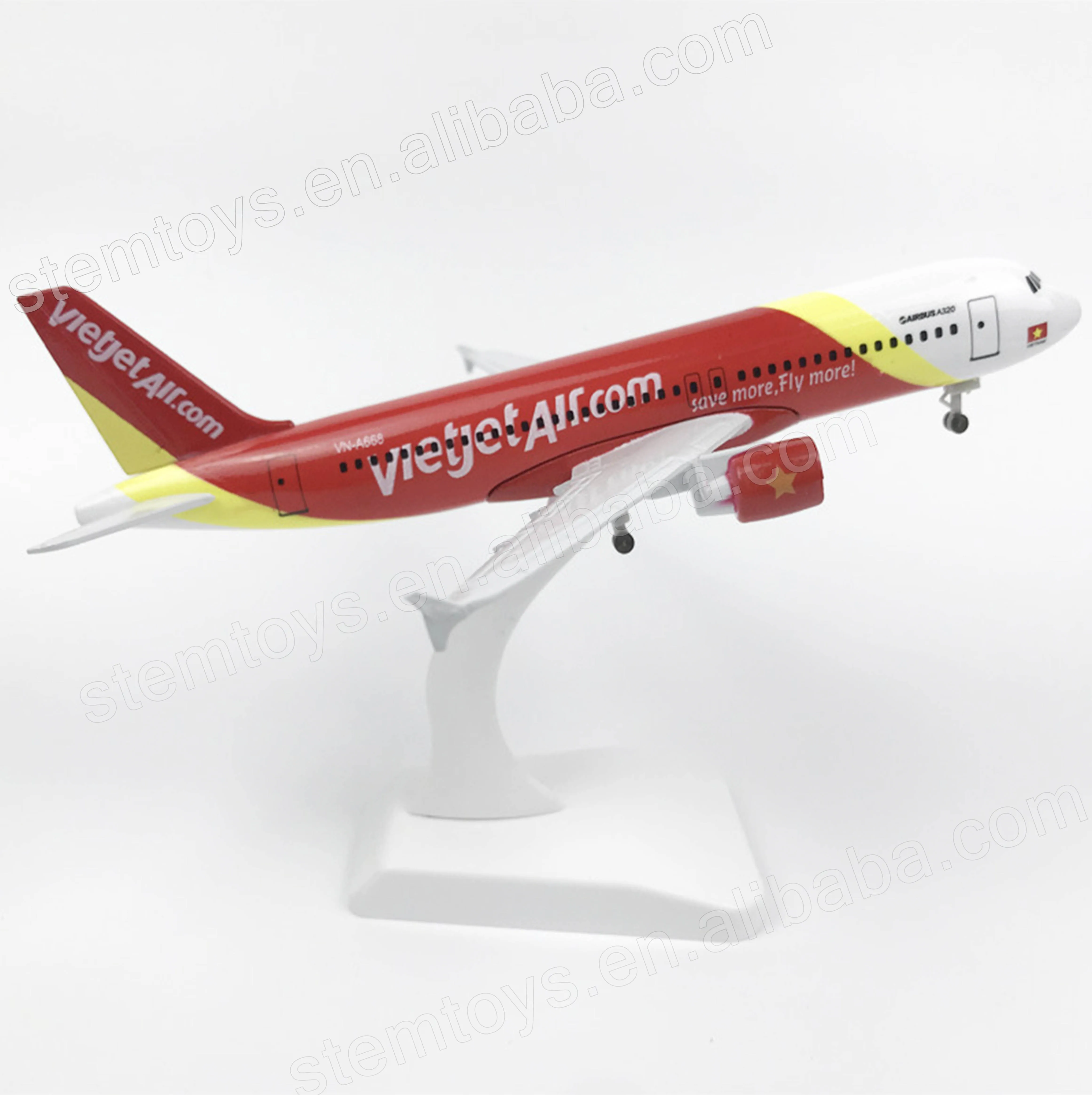 20cm Alloy Metal Aircraft Model Vietnam Airlines VietJet Air Airbus A320 Plane Model for Aviation Gift