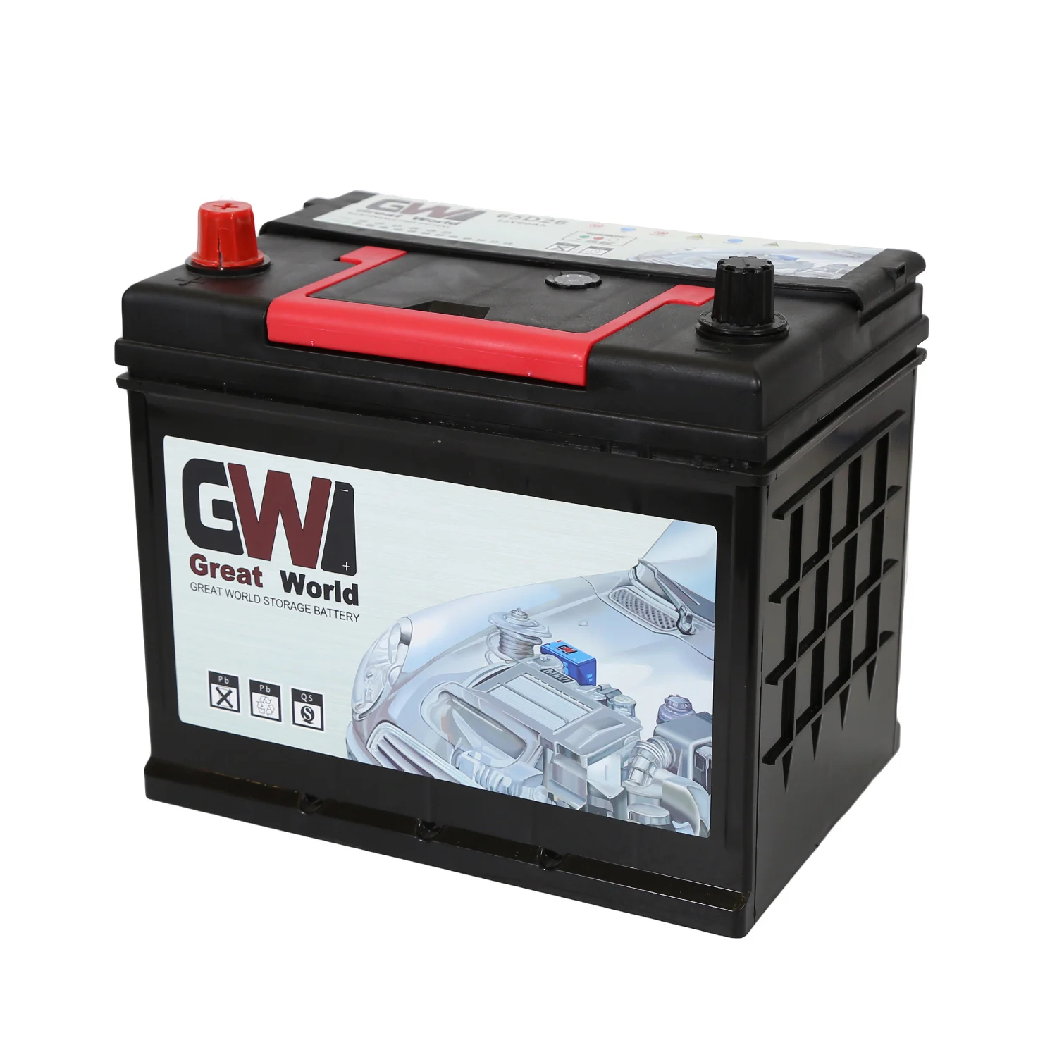 Chinese brand car battery 55D26/N60 60Ah 12v smf auto batteries African market wholesale