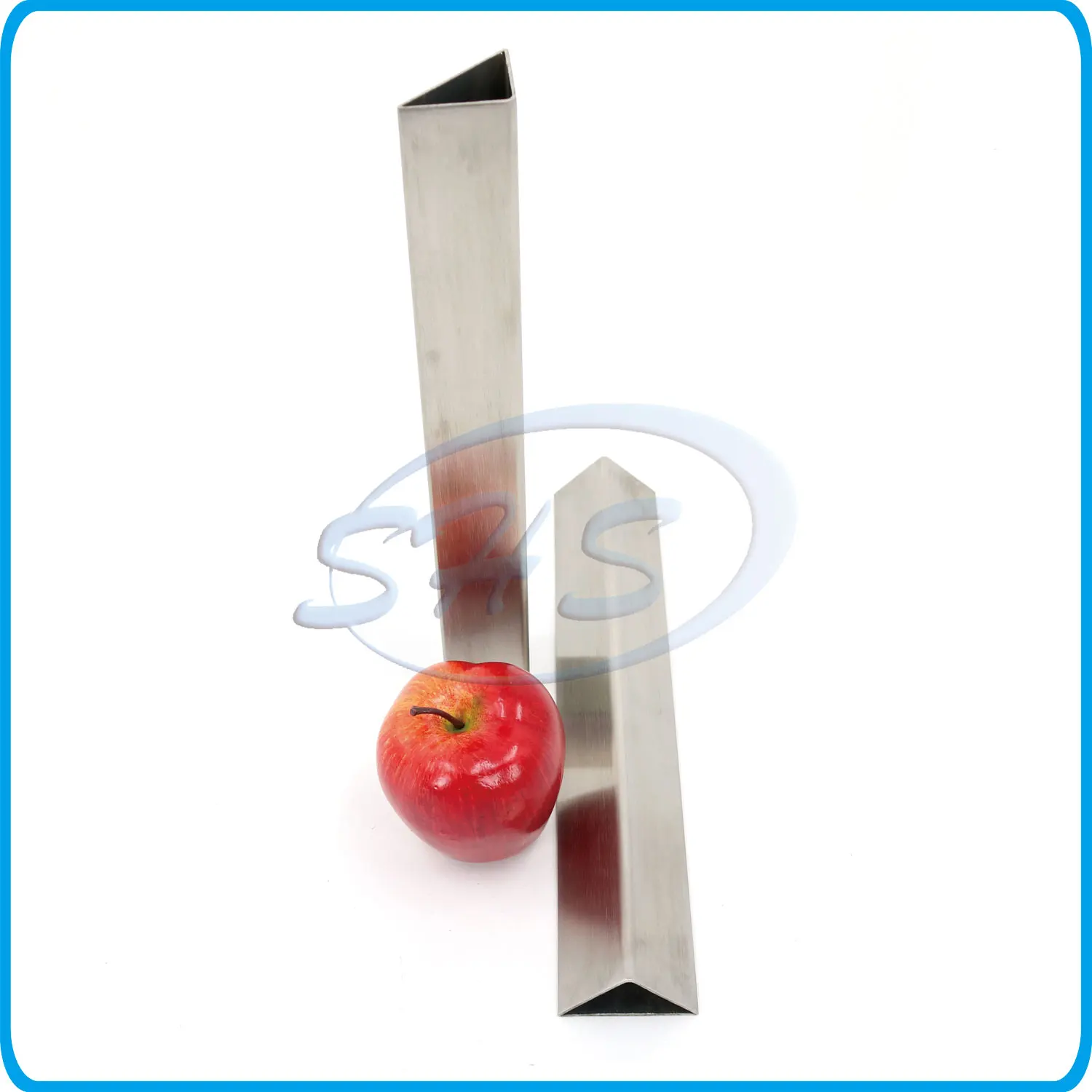 High quality AISI201 304L 304 316L hollow triangle pipe stainless steel half round tube with mirror finishing