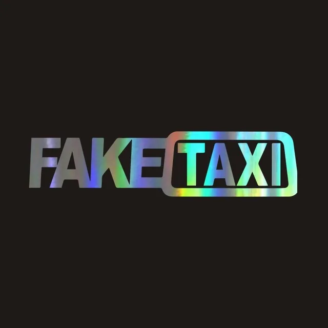 In stock Fakes Taxi Sticker Funny Car Motorcycle JDM Window Sticker Vinyl Decals