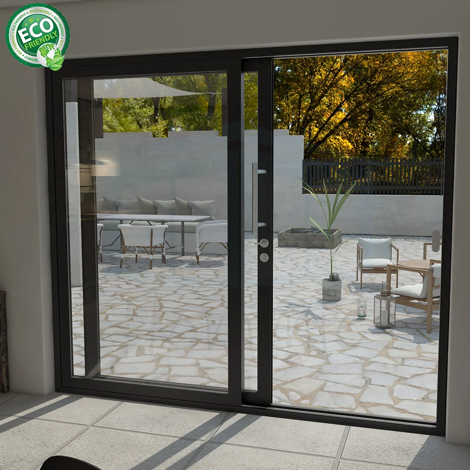 Balcony Aluminum Sliding Door Patio Sliding Stacker Doors Exterior For Houses