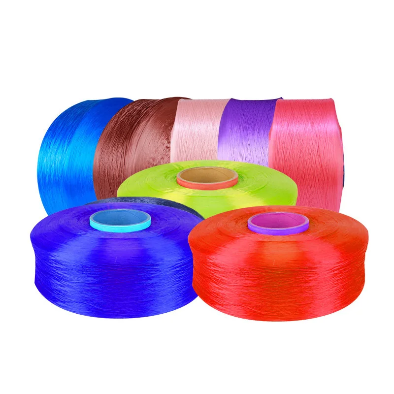 Polyester FDY Twist Yarn AA B-Grade Dyed FDY Yarn for ropes hoses